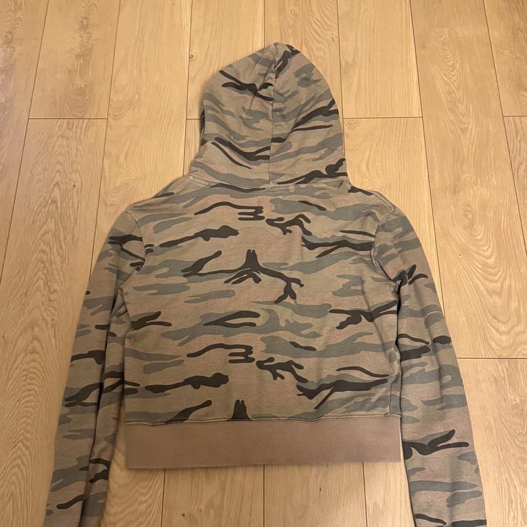 aeae 迷彩 クロップドパーカー