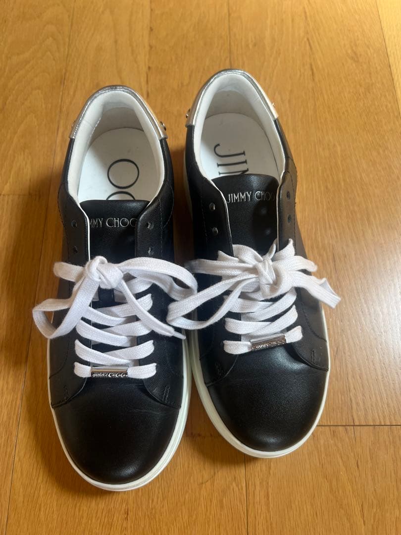 JIMMY CHOO ブラック スニーカー