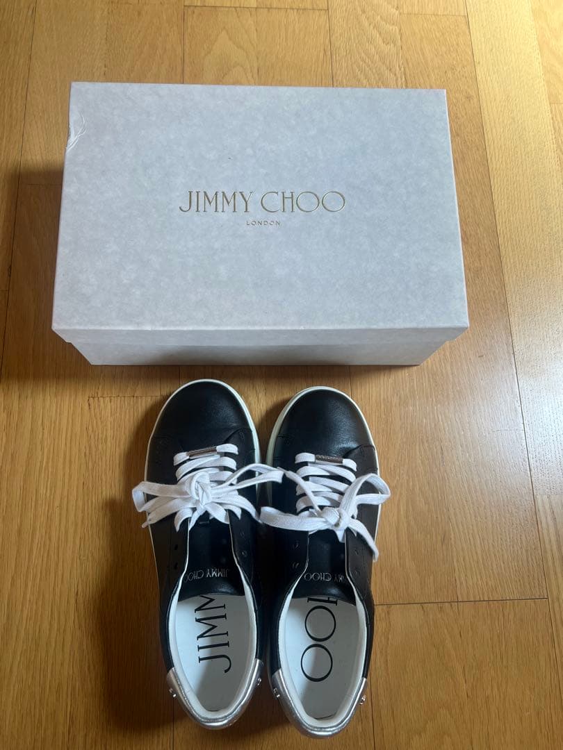 JIMMY CHOO ブラック スニーカー