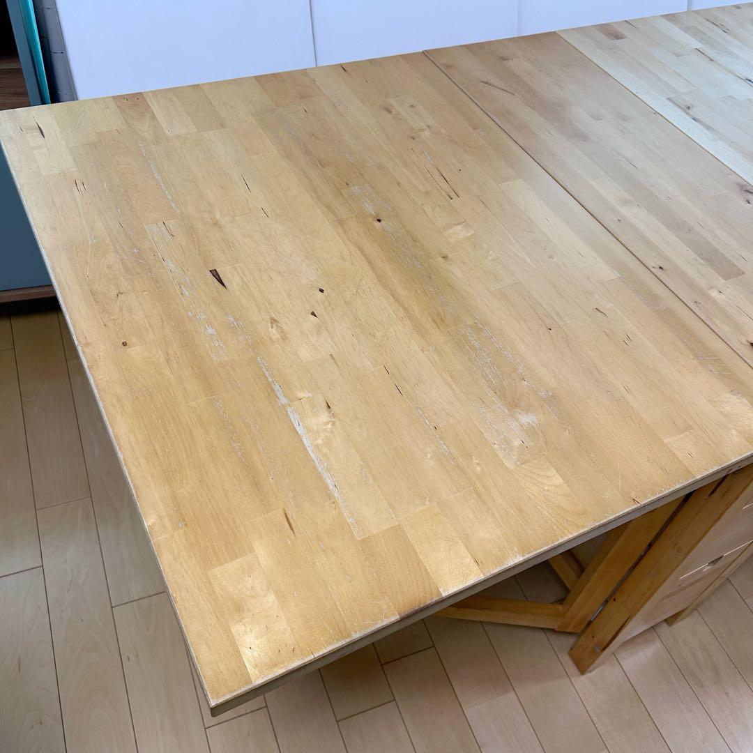 IKEA NORDENノールデン 折り畳みダイニングテーブル　チェア2バタフライ