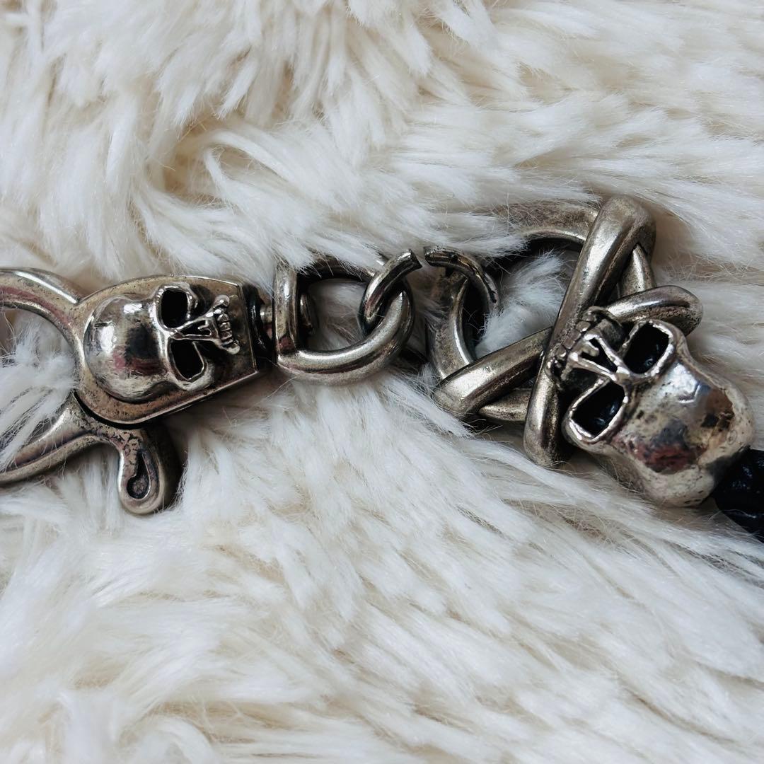 ROEN ヴィンテージ　ウォレットコード　ウォレットチェーン　財布小物　スカル