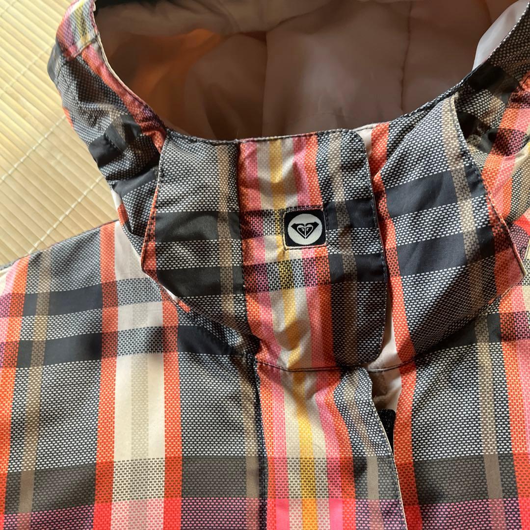 ROXY フード付きチェック柄ジャケット