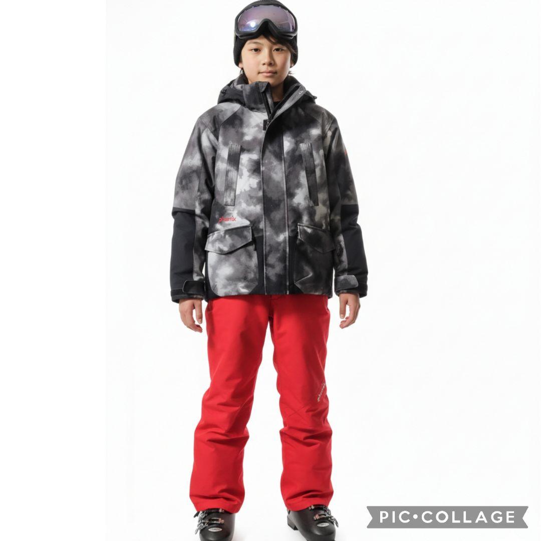 【美品】Phenix 140 カモフラスキーウェア 上下セット ジュニア 男の子