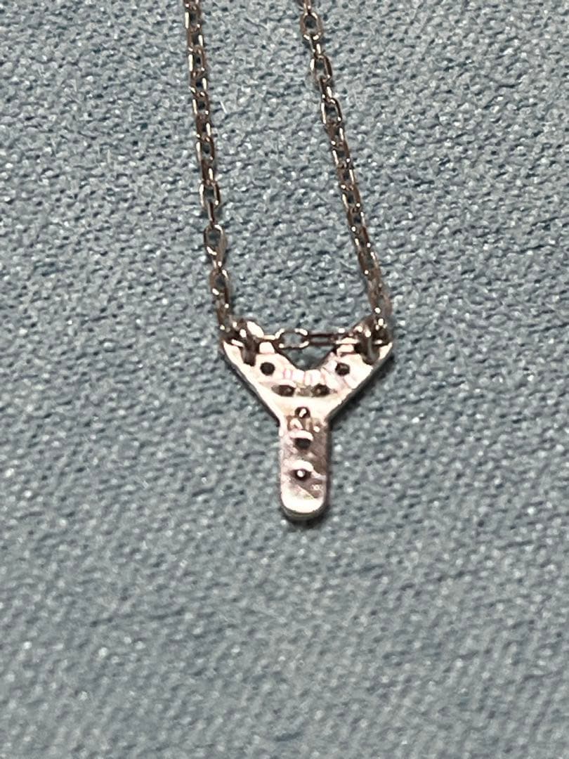 k10WG イニシャルネックレス Y