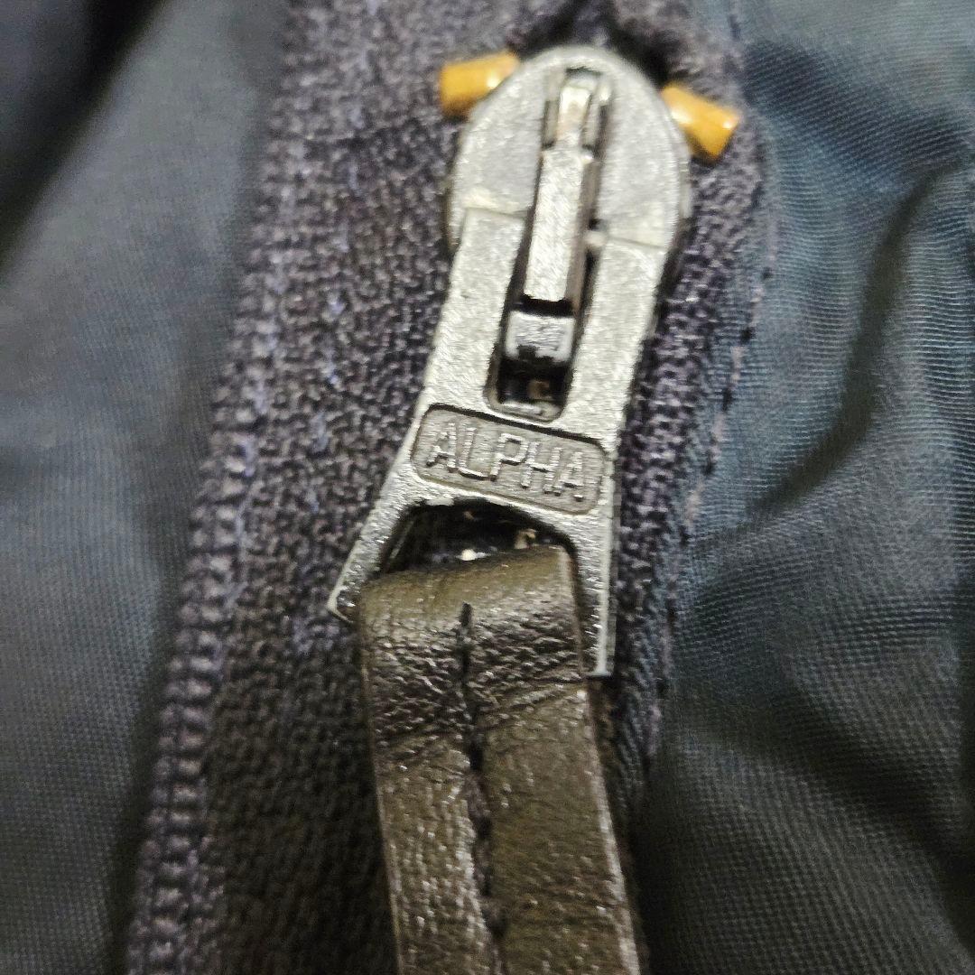 希少 90s USA ALPHA N-3B フライトジャケット USA ネイビー