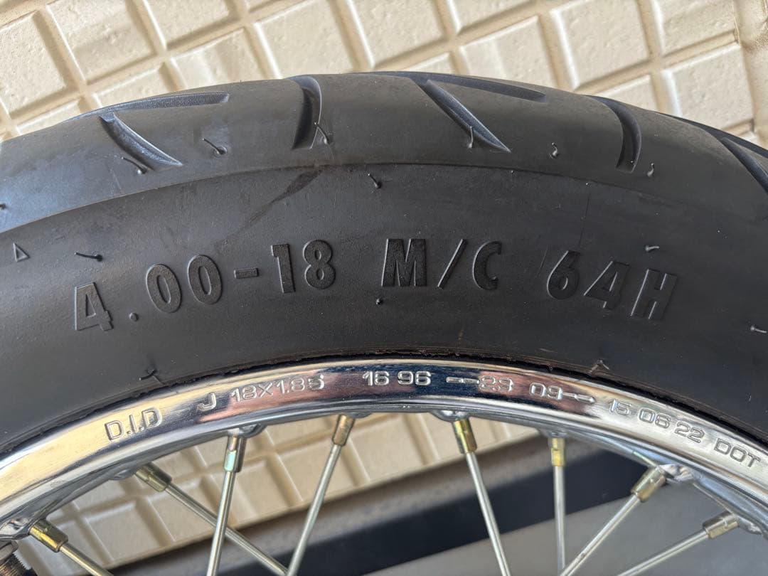 旧CB400FOUR ヨンフォア　ホイール&タイヤ　前後セット