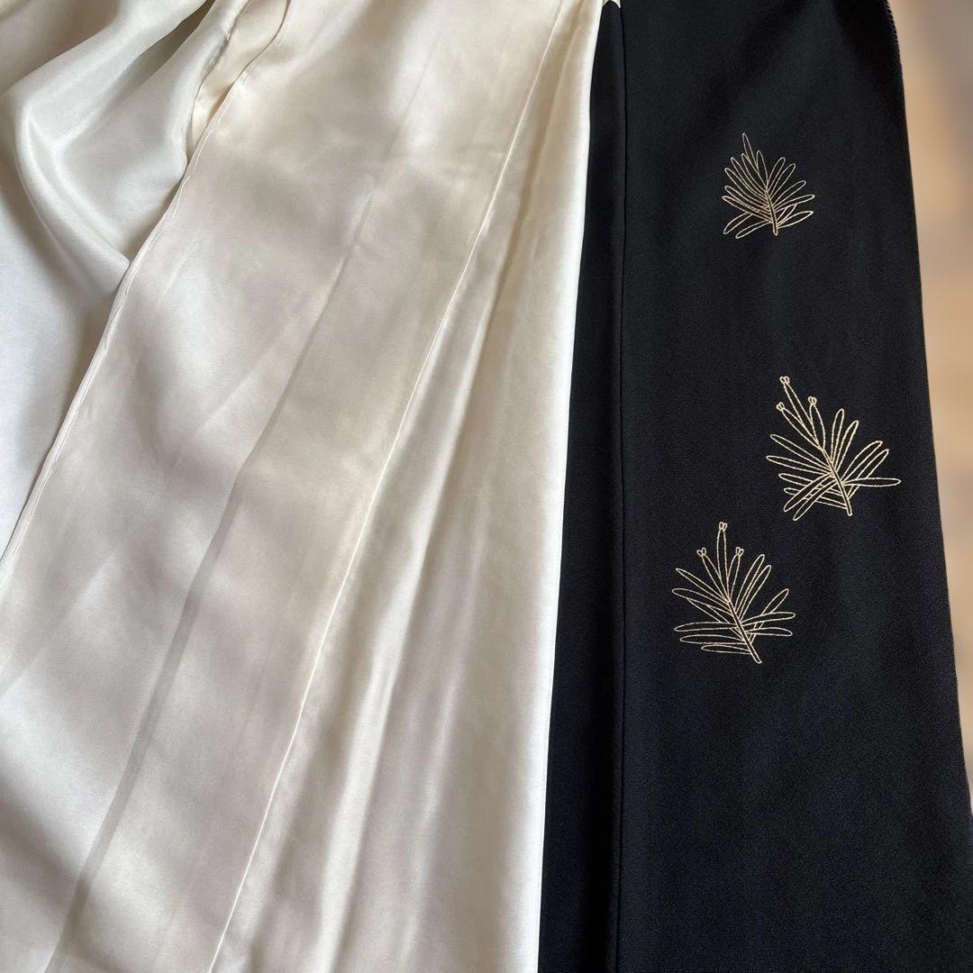 きみ　松と鶴　総刺繍　黒留袖