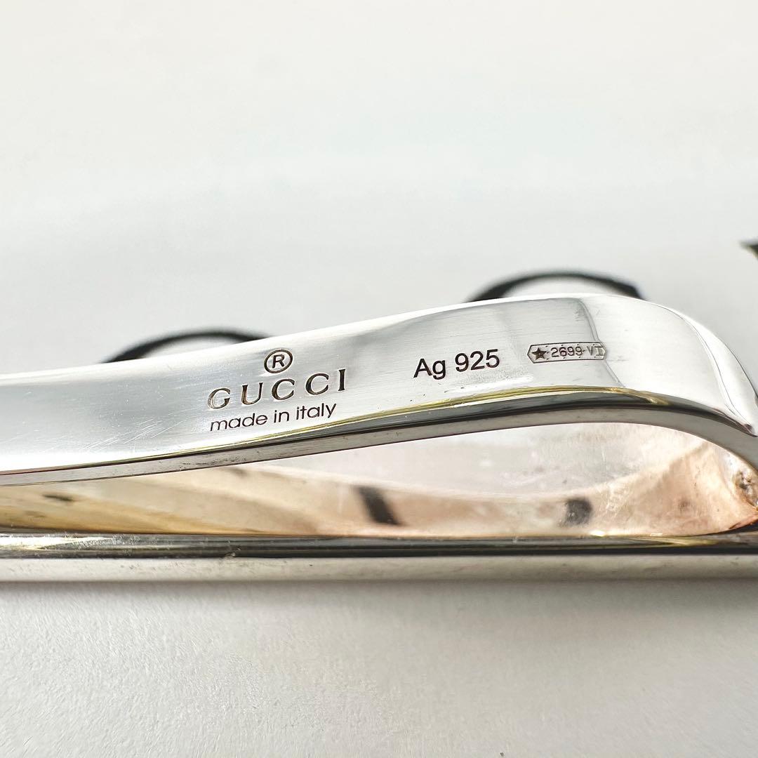現行品　GUCCI ダイアゴナル　インターロッキングG ネクタイピン　925