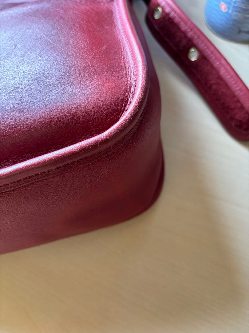 オールドコーチ　ショルダーバッグ　USA製 レッド