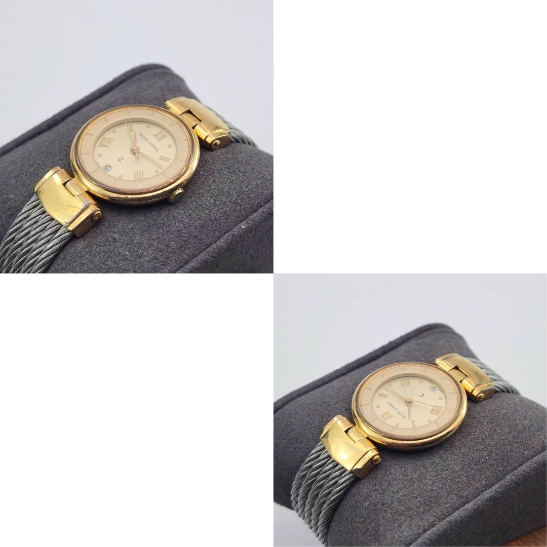 シャリオール ケルティック　ゴールド　金文字盤　腕時計　ローマン　ワイヤーバンド