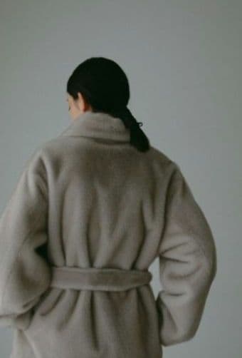 CASA FLINE　スタンドカラーリサイクルファーコート