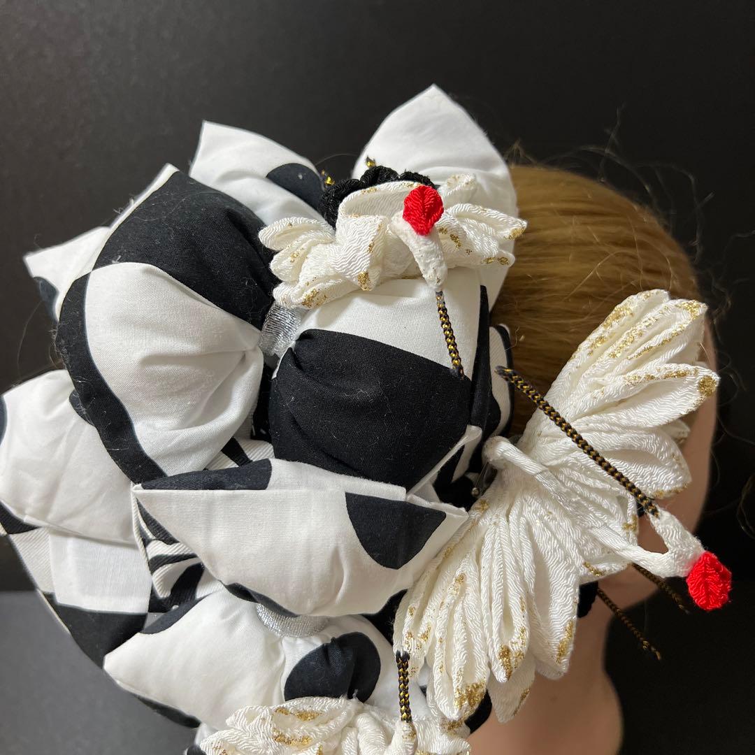 髪飾り・かんざし・成人式・結婚式・つまみ細工・豪華・派手・ヘッドドレス・振袖・鶴