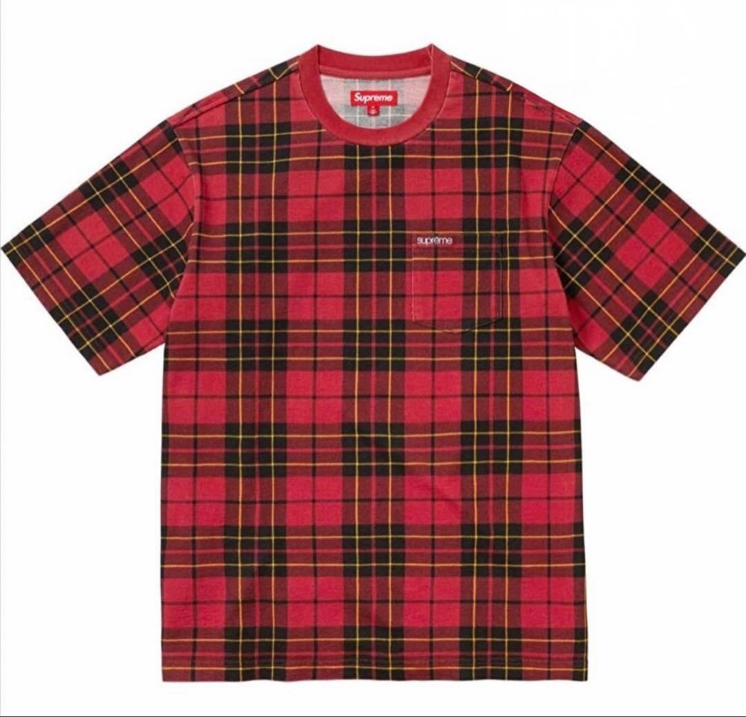 Supreme TシャツS/S Pocket Tee #8 plaid 25