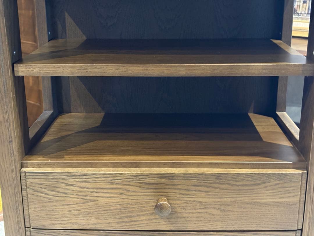 迪卡　起立木工　キャビネット　電話台　収納　ビンテージ　無垢材　IZ
