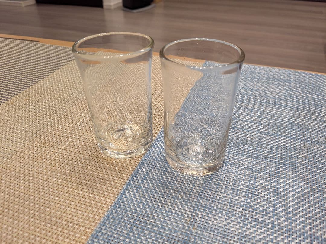 横山秀樹　コップ　グラス　倉コップ　朝コップ　手吹き硝子　吹き硝子