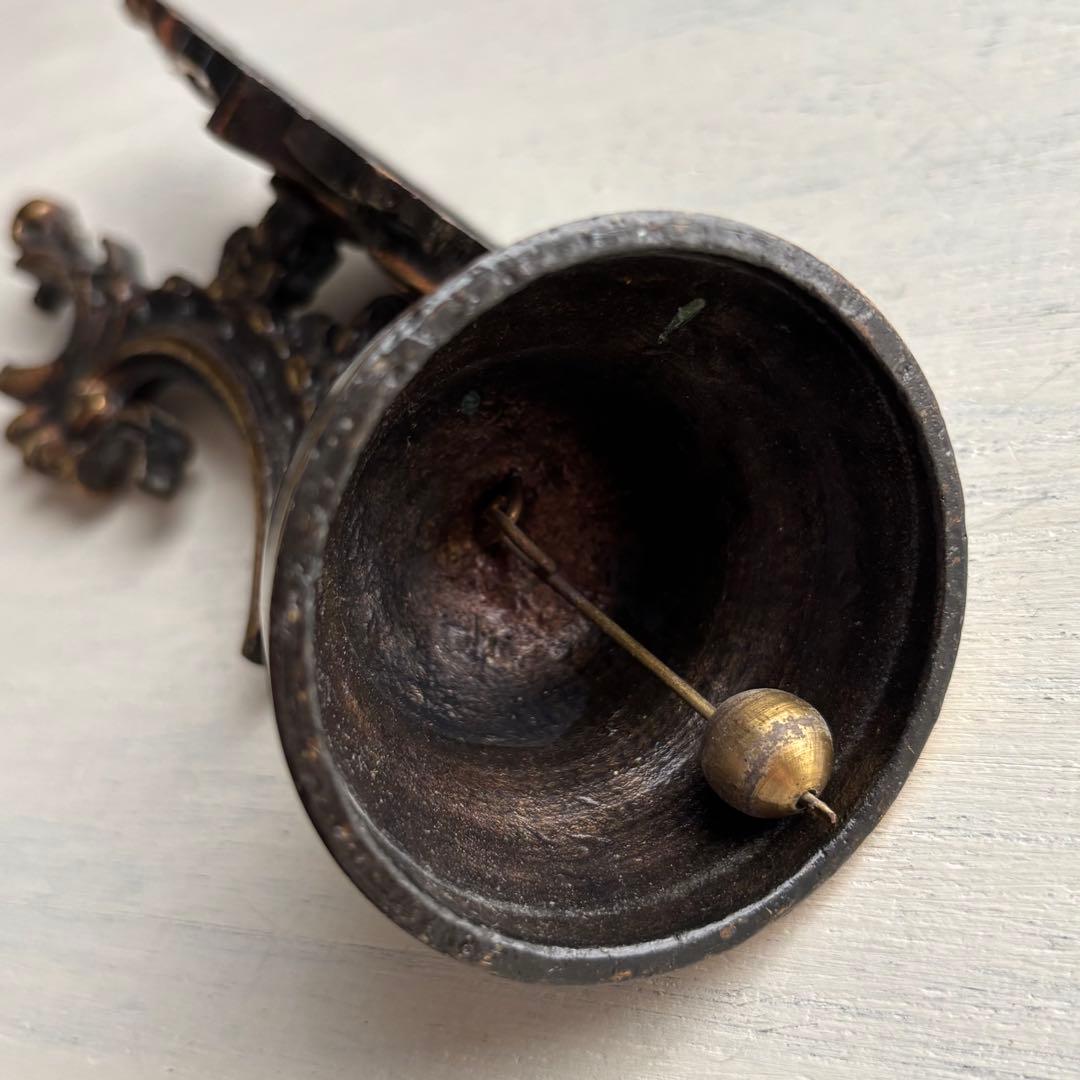 【イギリス】ca.1900 アンティーク ドア ベル ロカイユ ロココ調 真鍮