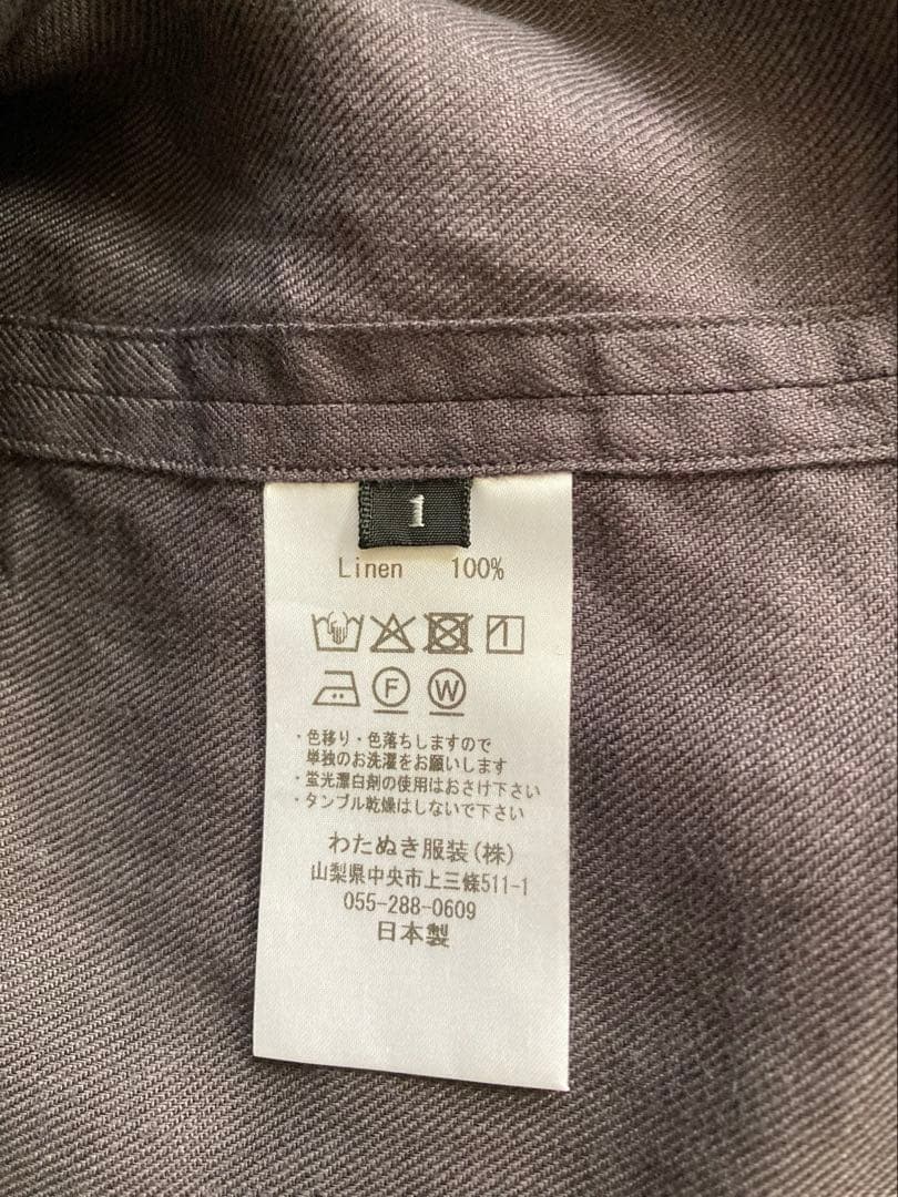 wafu. リネンベスト　ショードロン　Mサイズ