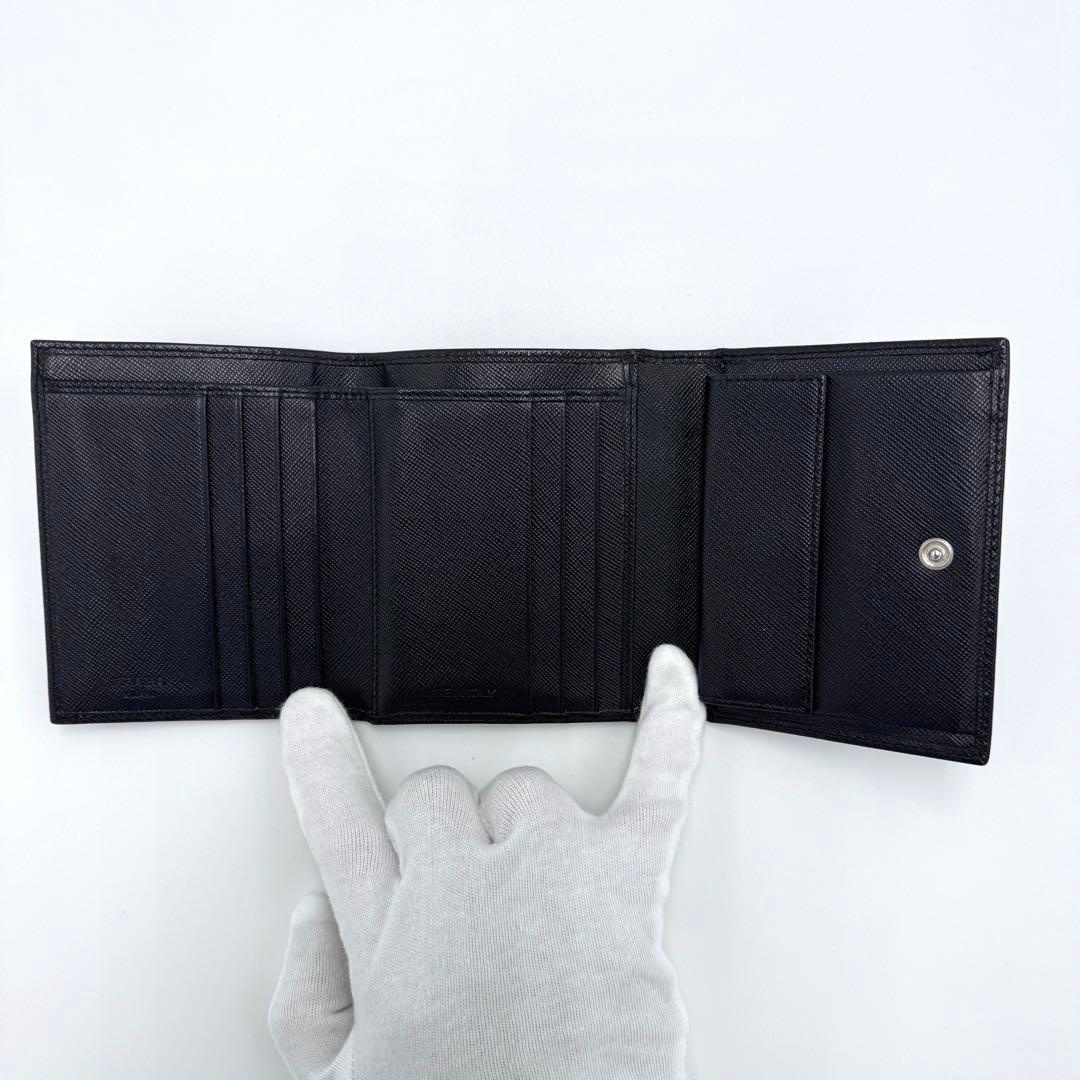 PRADA プラダ サフィアーノ 三つ折り財布 M176A トライアングルロゴ