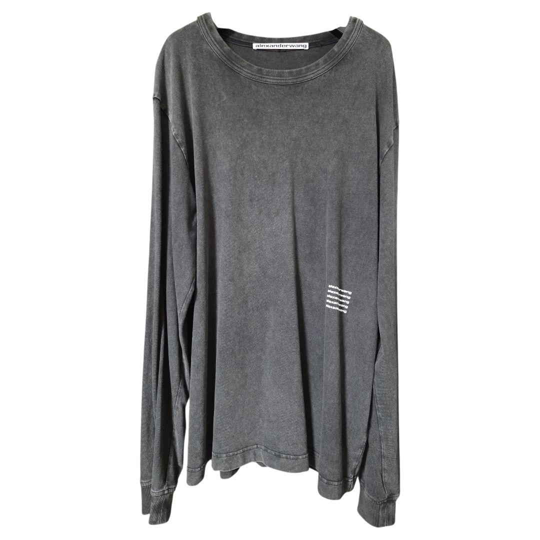 アレキサンダーワン アシッドウォッシュ ロンT サイズL