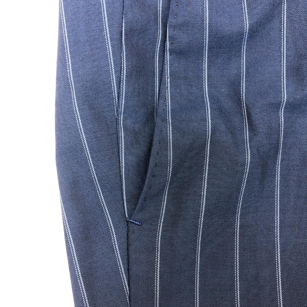 リングジャケット スーツ ブルー ストライプ 日本製 5940