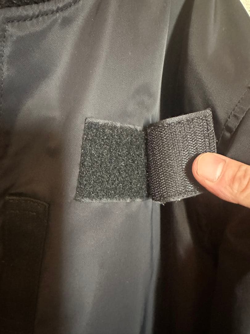 HOUSTONヒューストンMA-1 バイクジャケット ブラック