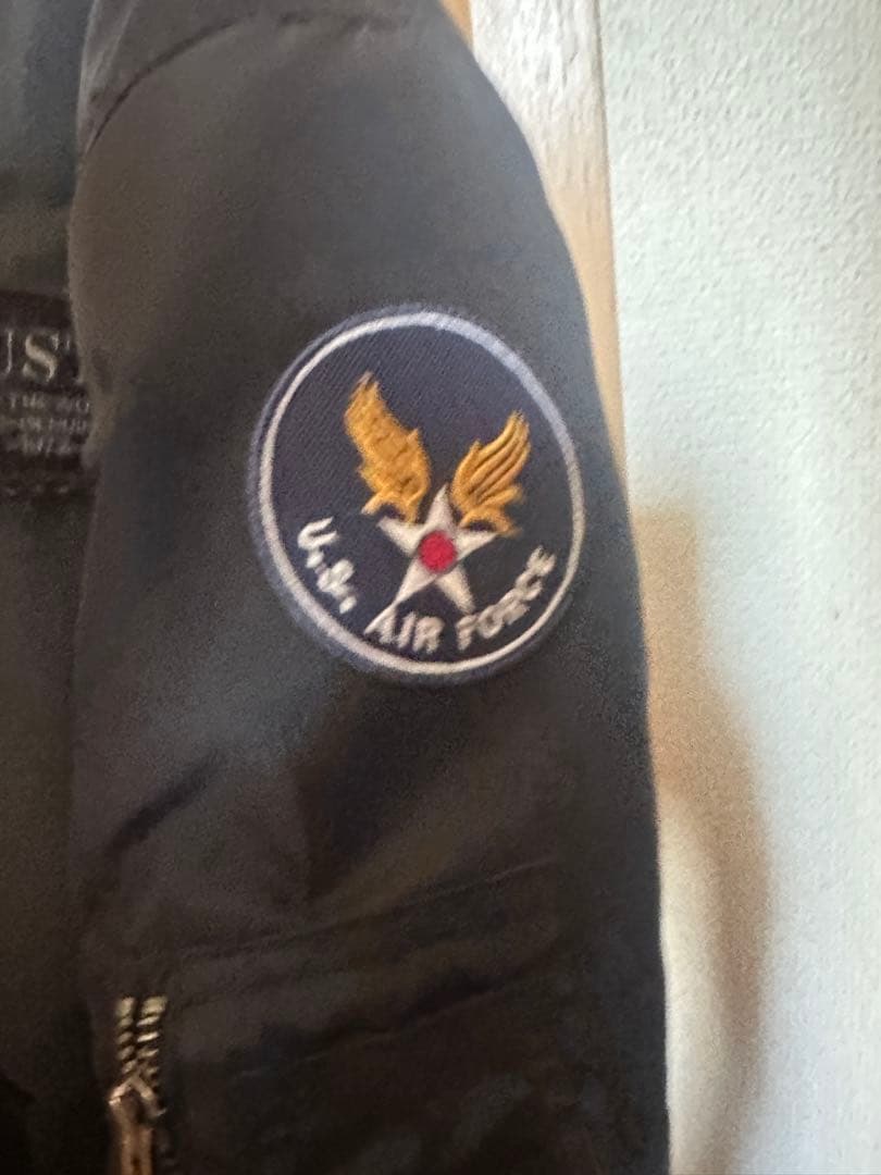 HOUSTONヒューストンMA-1 バイクジャケット ブラック