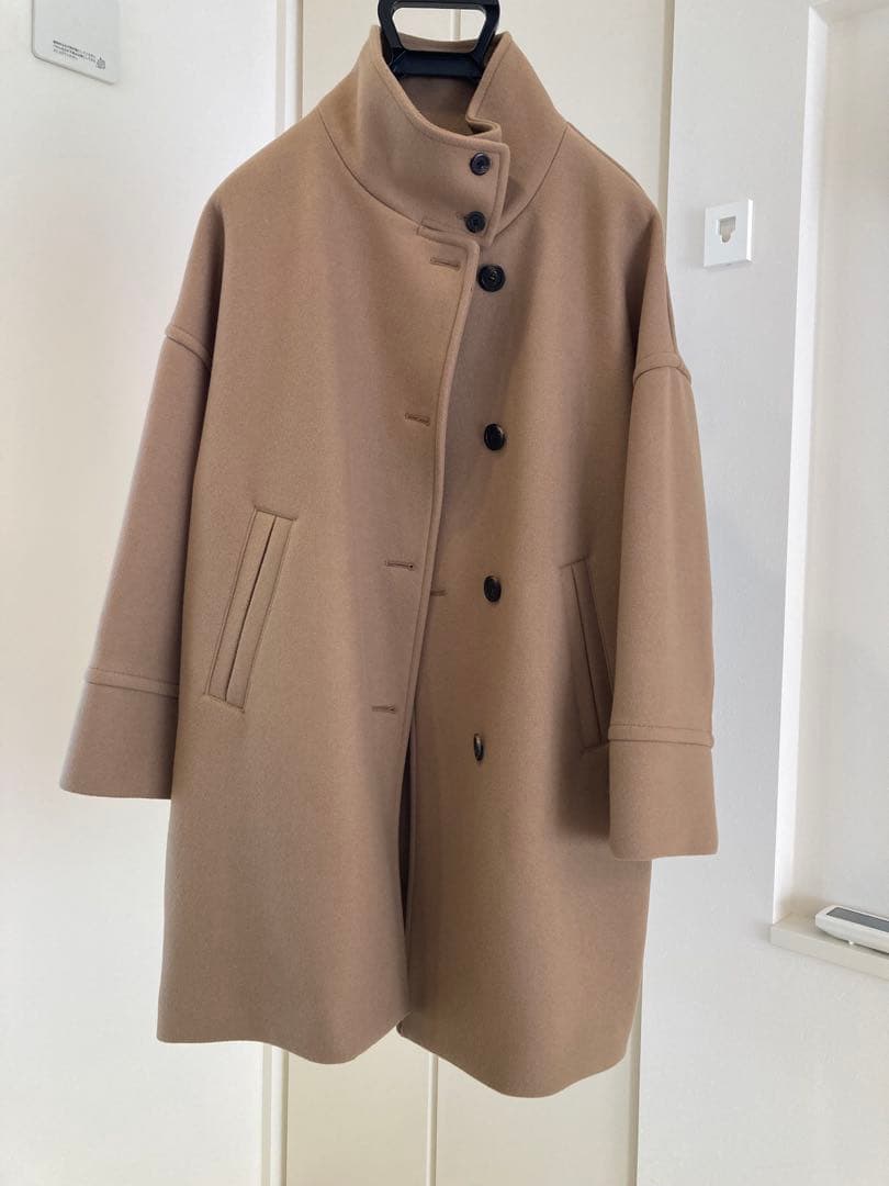 メルトンスタンドポンチョコート