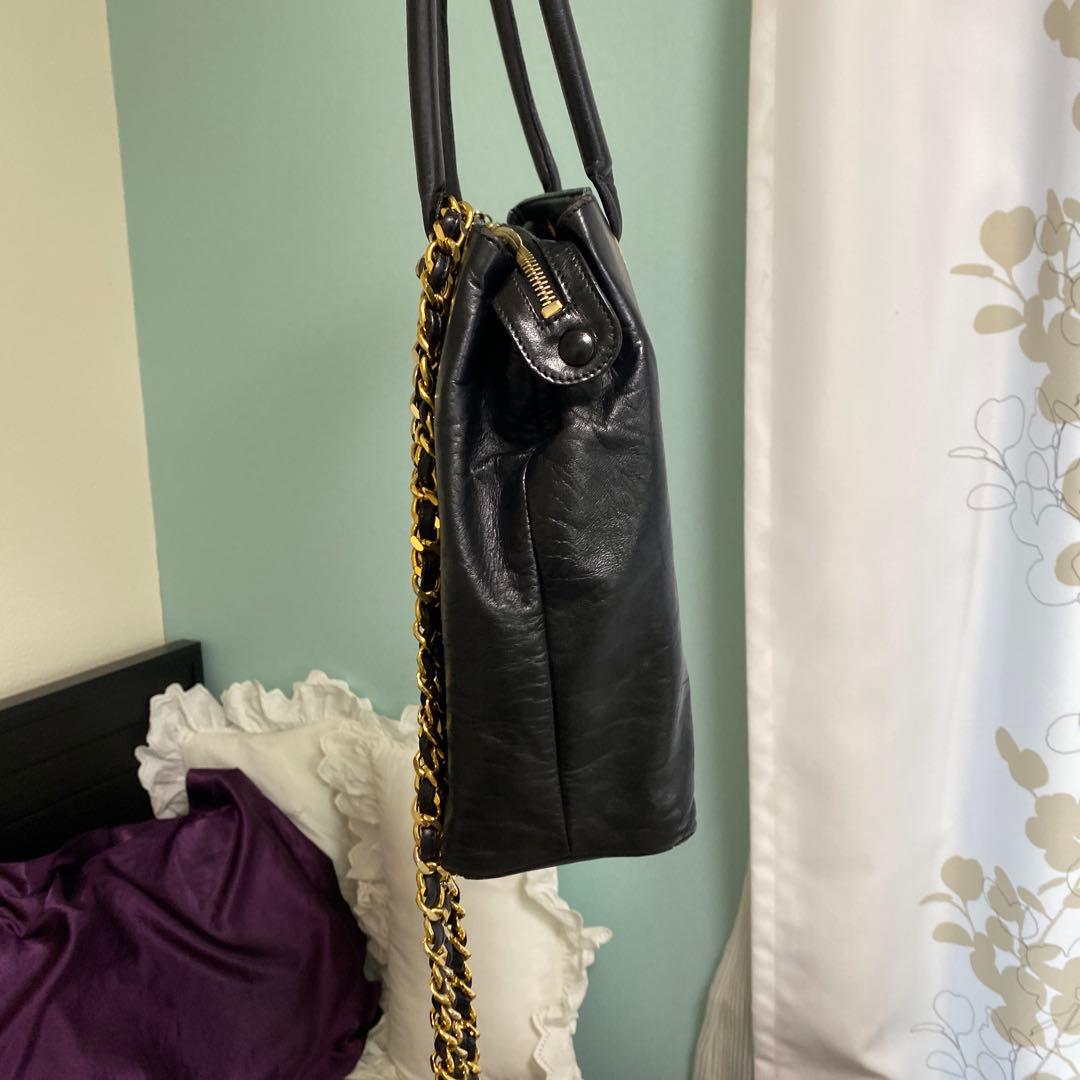 614 特別価格今日だけ　CHANEL シャネル　ブラック　ラムスキンデカココ