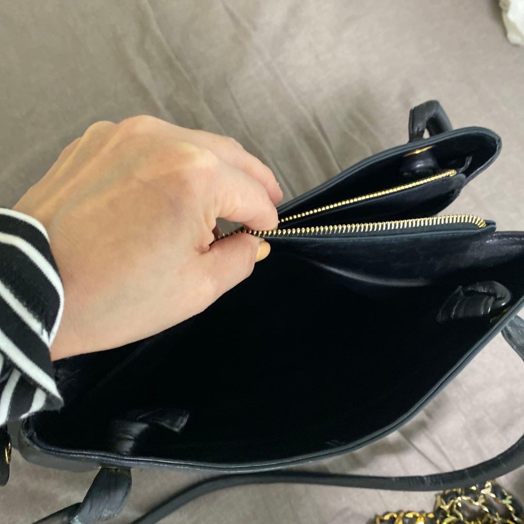 614 特別価格今日だけ　CHANEL シャネル　ブラック　ラムスキンデカココ