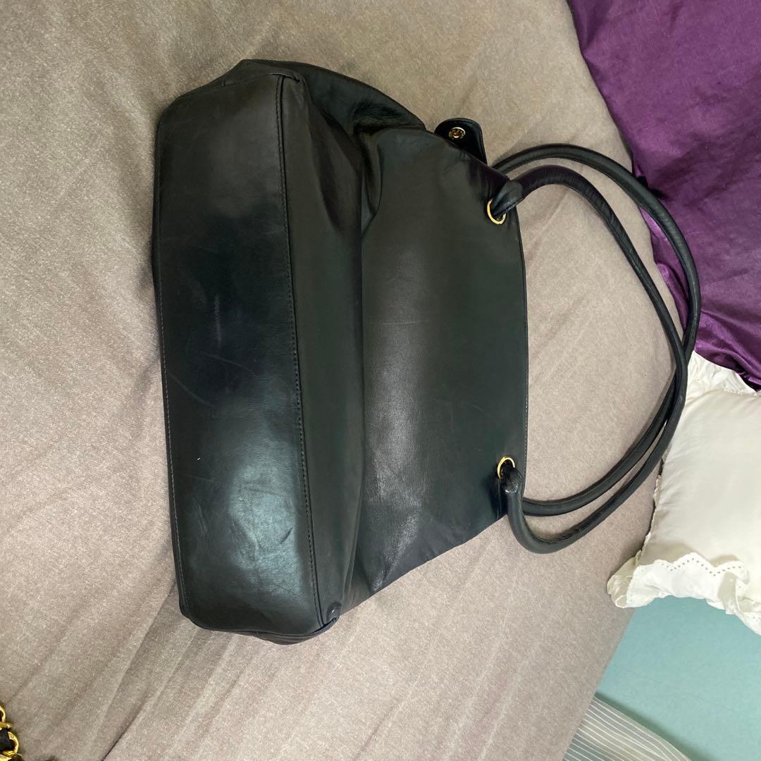 614 特別価格今日だけ　CHANEL シャネル　ブラック　ラムスキンデカココ