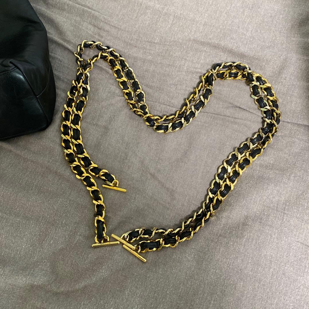 614 特別価格今日だけ　CHANEL シャネル　ブラック　ラムスキンデカココ