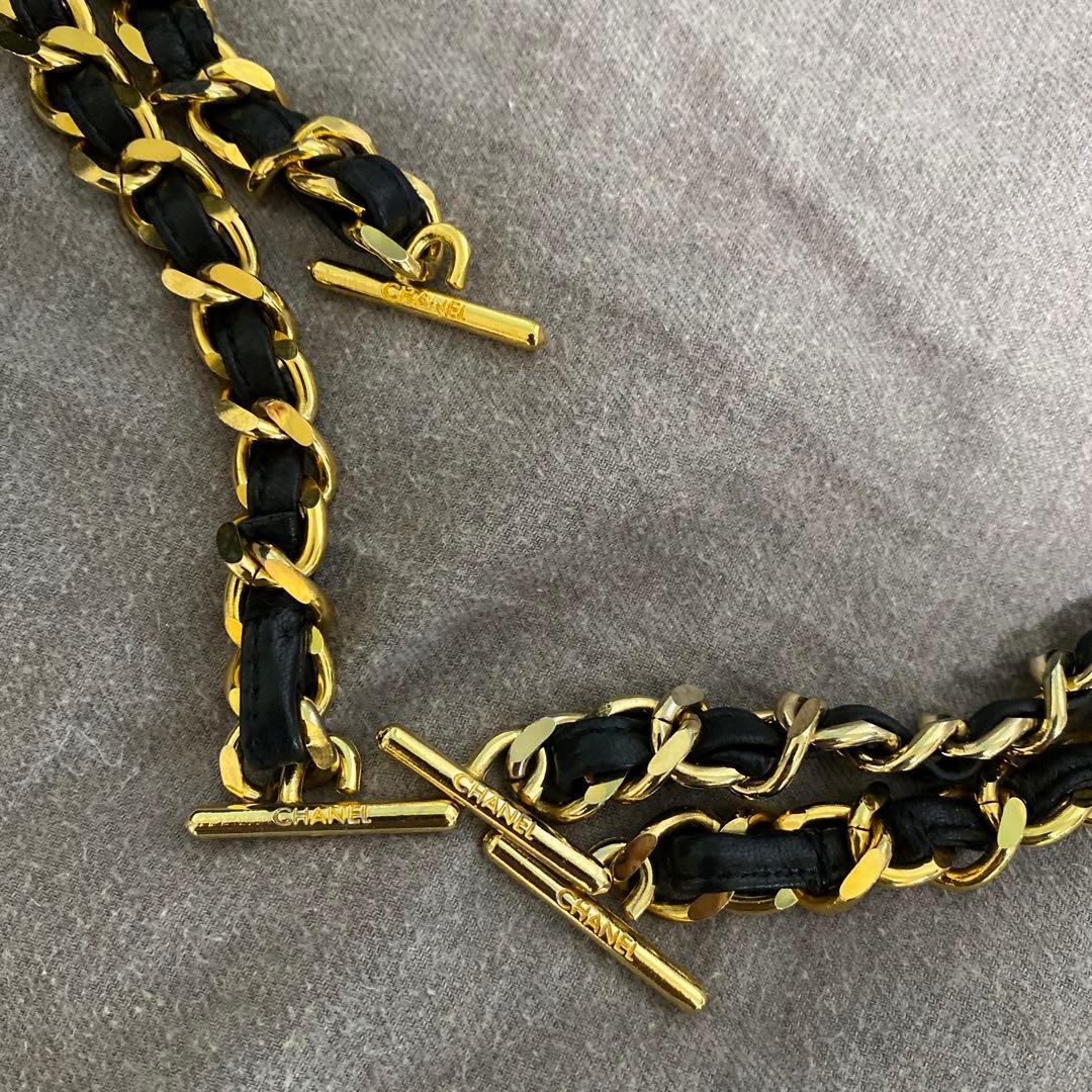 614 特別価格今日だけ　CHANEL シャネル　ブラック　ラムスキンデカココ