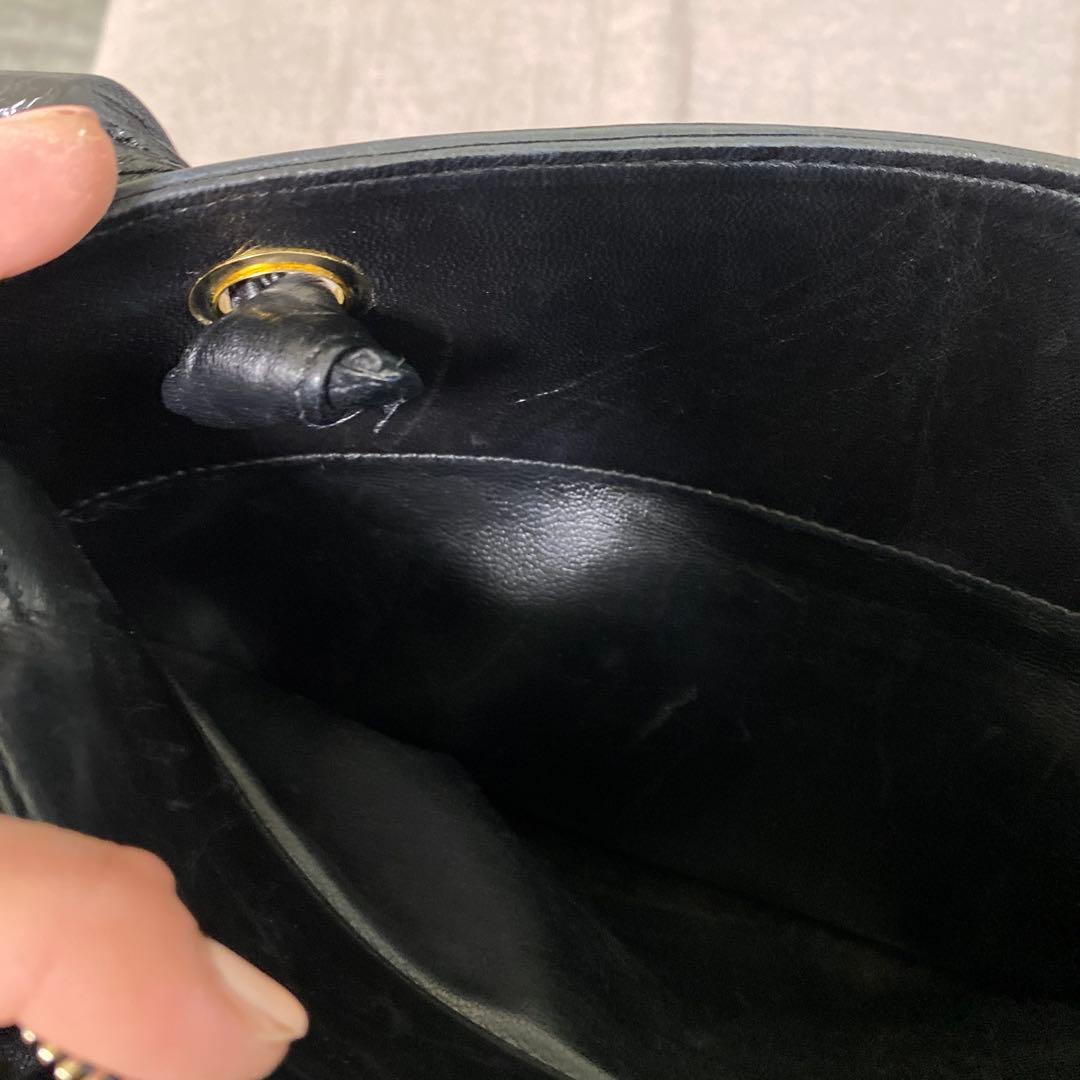 614 特別価格今日だけ　CHANEL シャネル　ブラック　ラムスキンデカココ