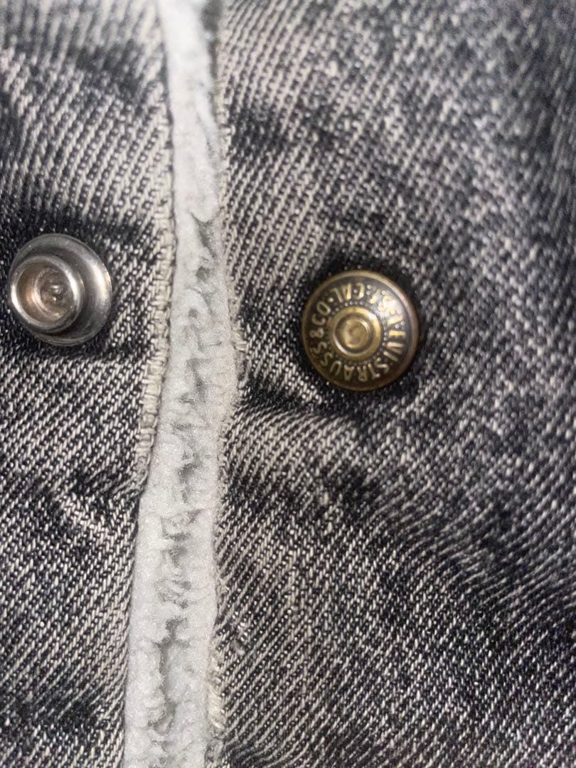 S*l様 90s USA製 Levi’s ボアデニムジャケット ブラックフェード