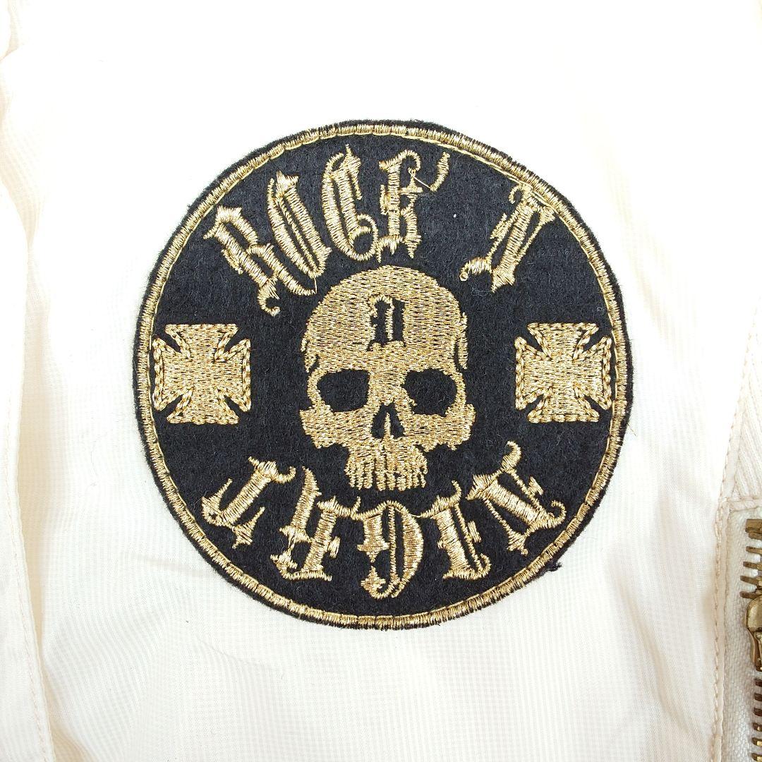 【新品】d.i.a. スカルワッペン ナイロン ショート丈 ブルゾン ジャケット