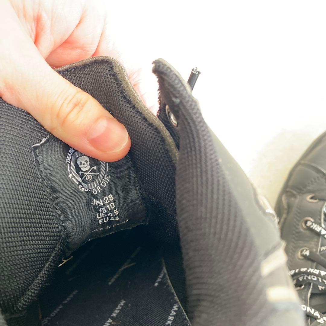 ゴルフシューズ　マークアンドロナ　黒　メンズ