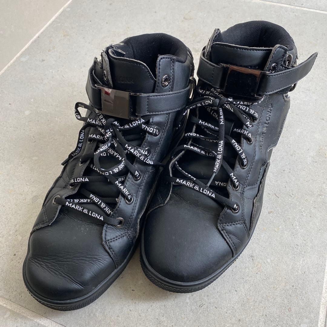 ゴルフシューズ　マークアンドロナ　黒　メンズ