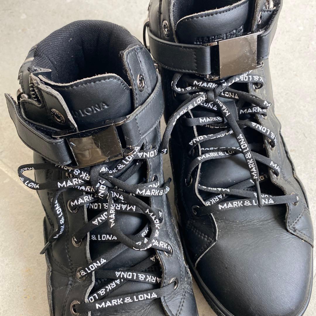 ゴルフシューズ　マークアンドロナ　黒　メンズ