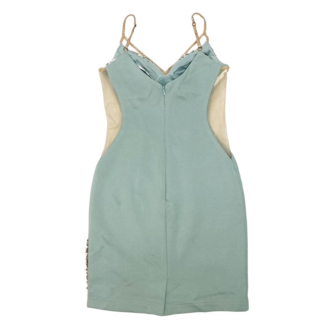 AngelR エンジェルアール バストウエストグラデーションビジューミニドレス