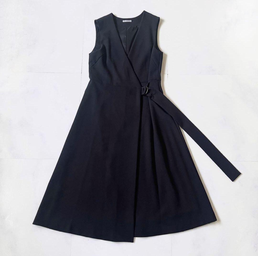 24SS theory luxe スワンピース　ネイビー　サイズ40