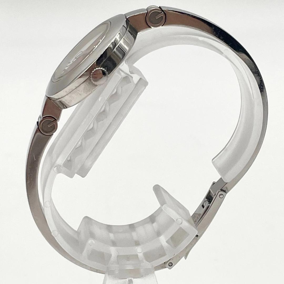 稼働・新品電池　GUCCI　時計　クォーツ　シルバー　105　シェリーライン