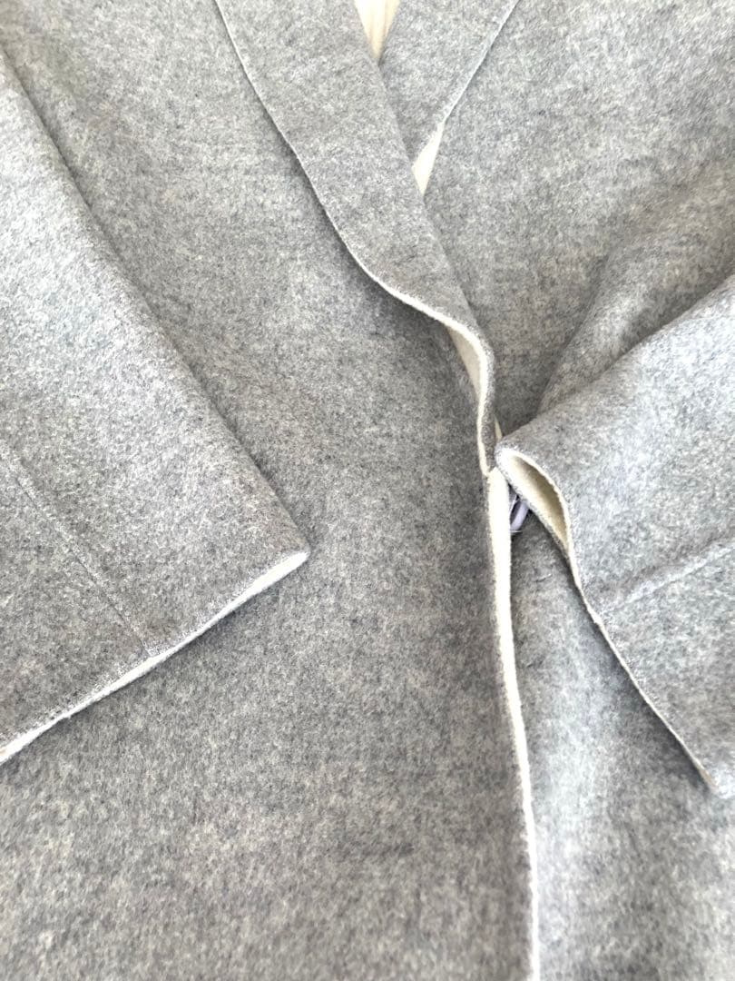 美品　スピックアンドスパン チェスターコート グレー　38 M