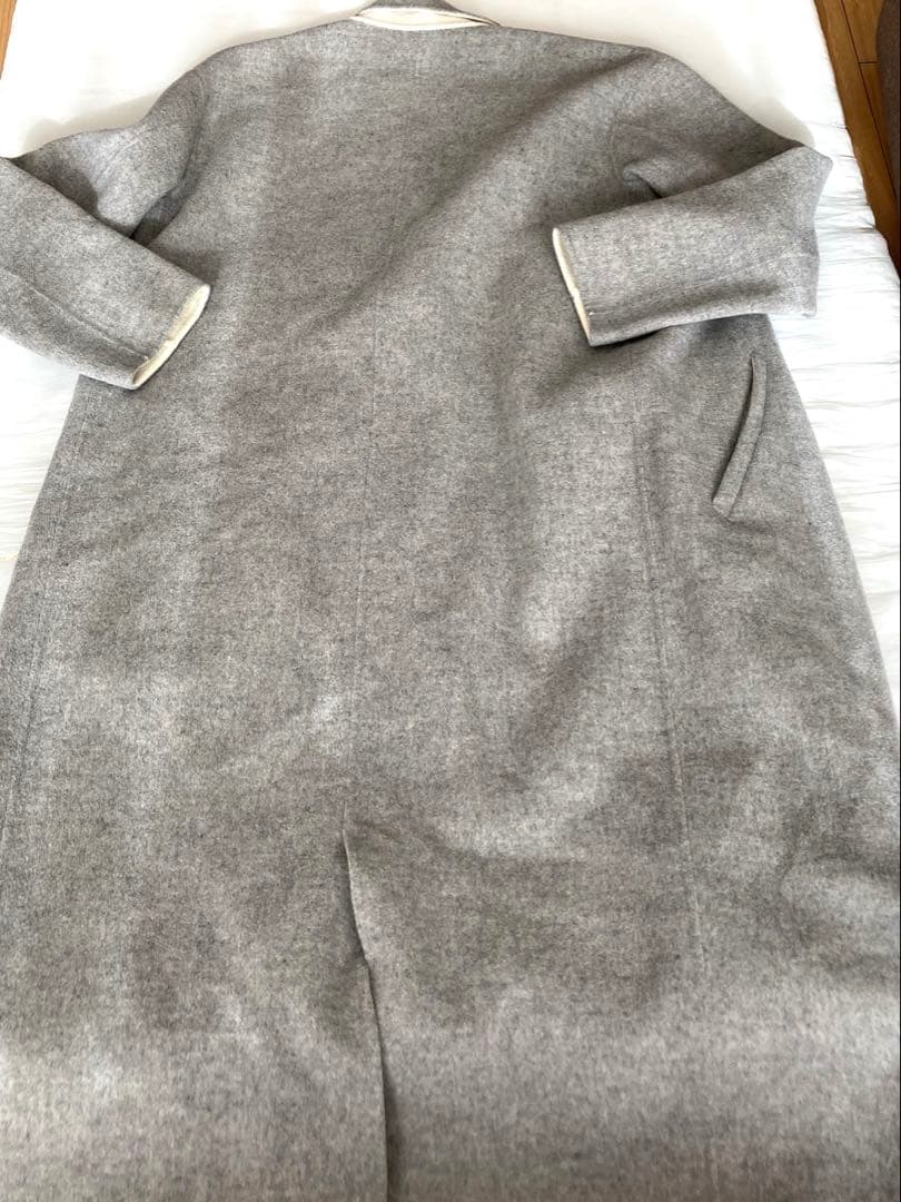 美品　スピックアンドスパン チェスターコート グレー　38 M