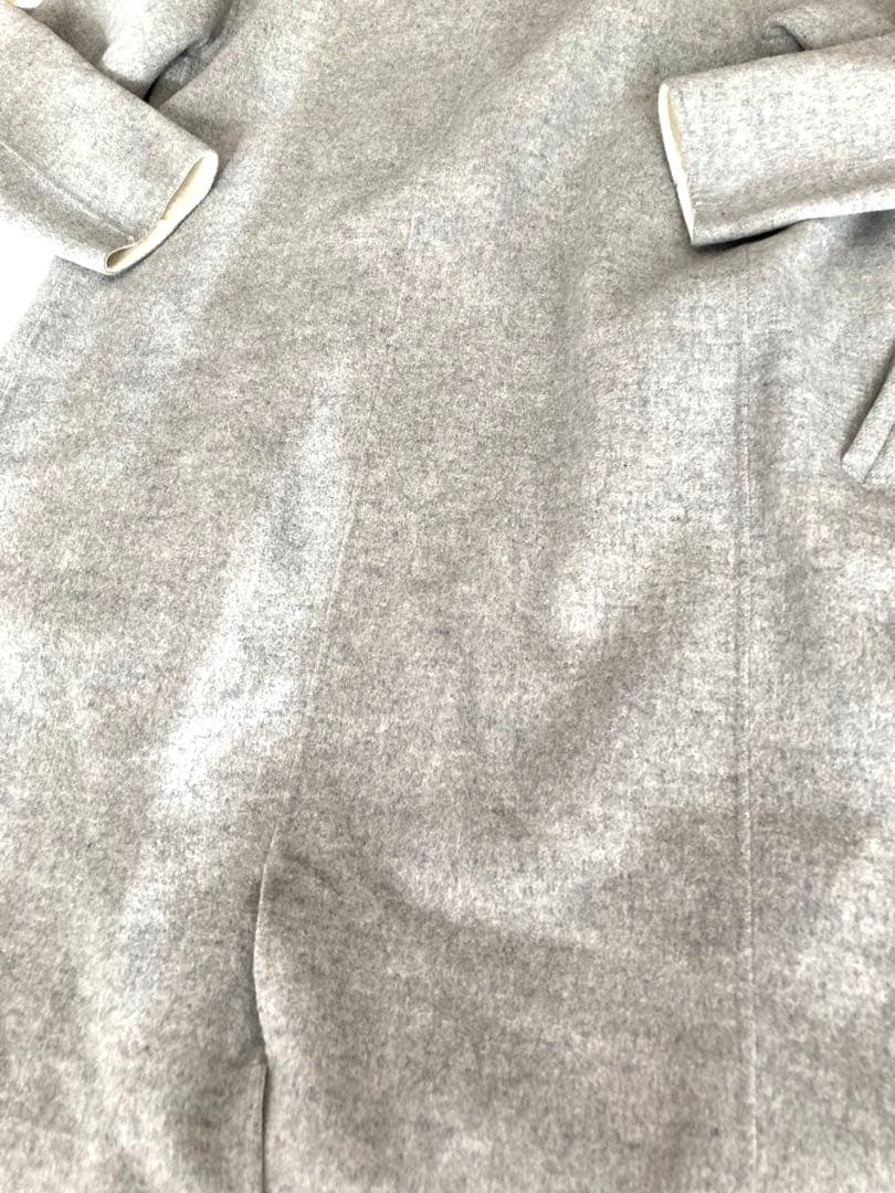 美品　スピックアンドスパン チェスターコート グレー　38 M