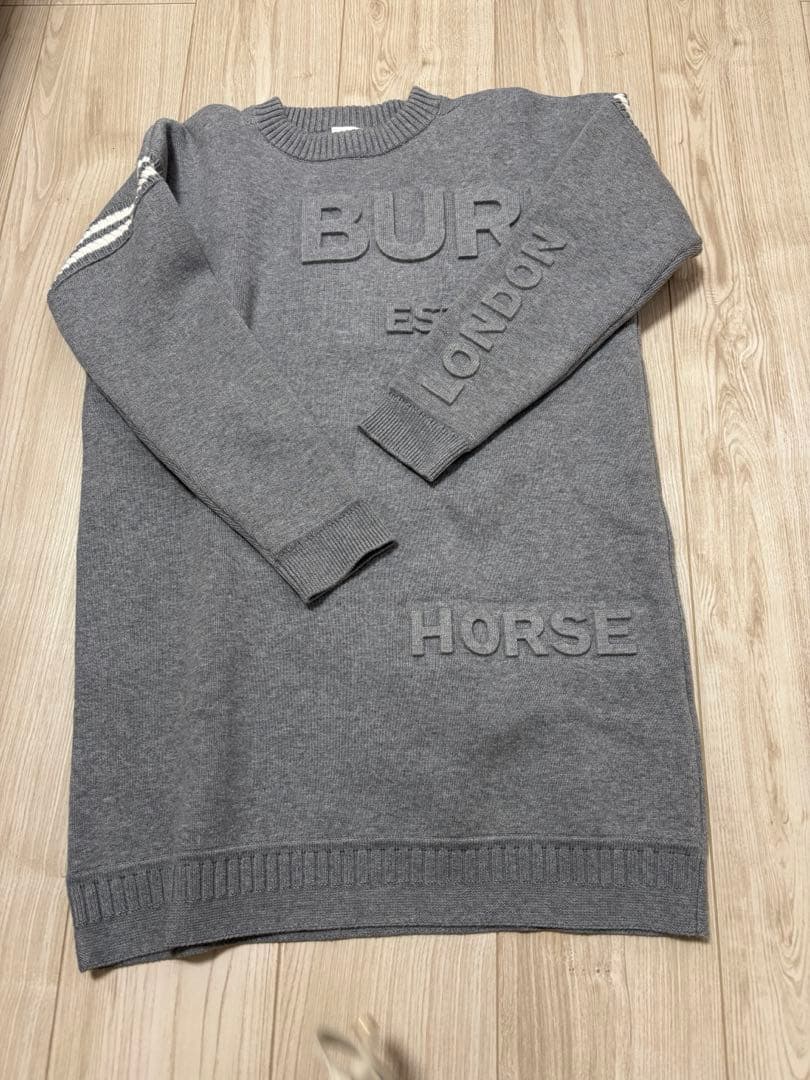 ⭐︎バーバリー⭐︎ワンピース⭐︎新品未使用⭐︎コットンニット10Y140