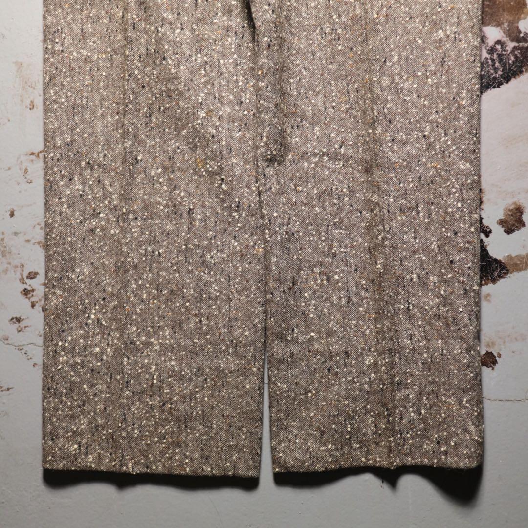 80s 90s ワイドスラックス ネップ ツータック ロカビリー アメカジ