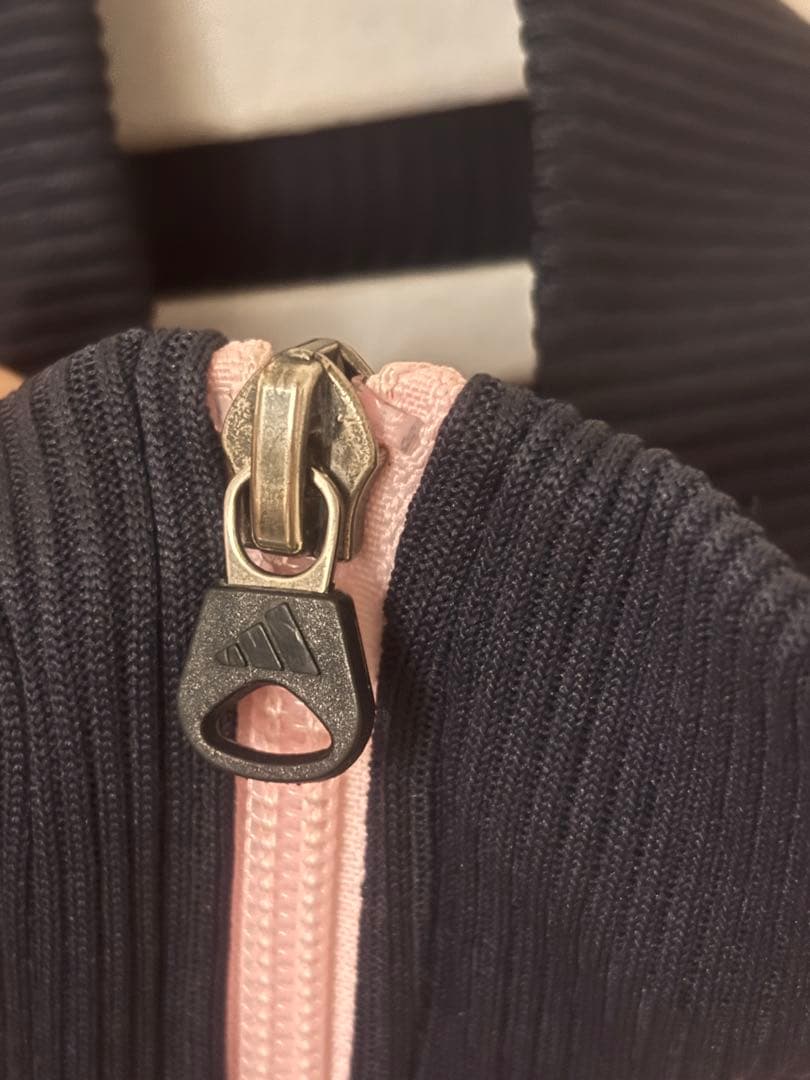 adidas トラックジャケット ピンク ネイビー