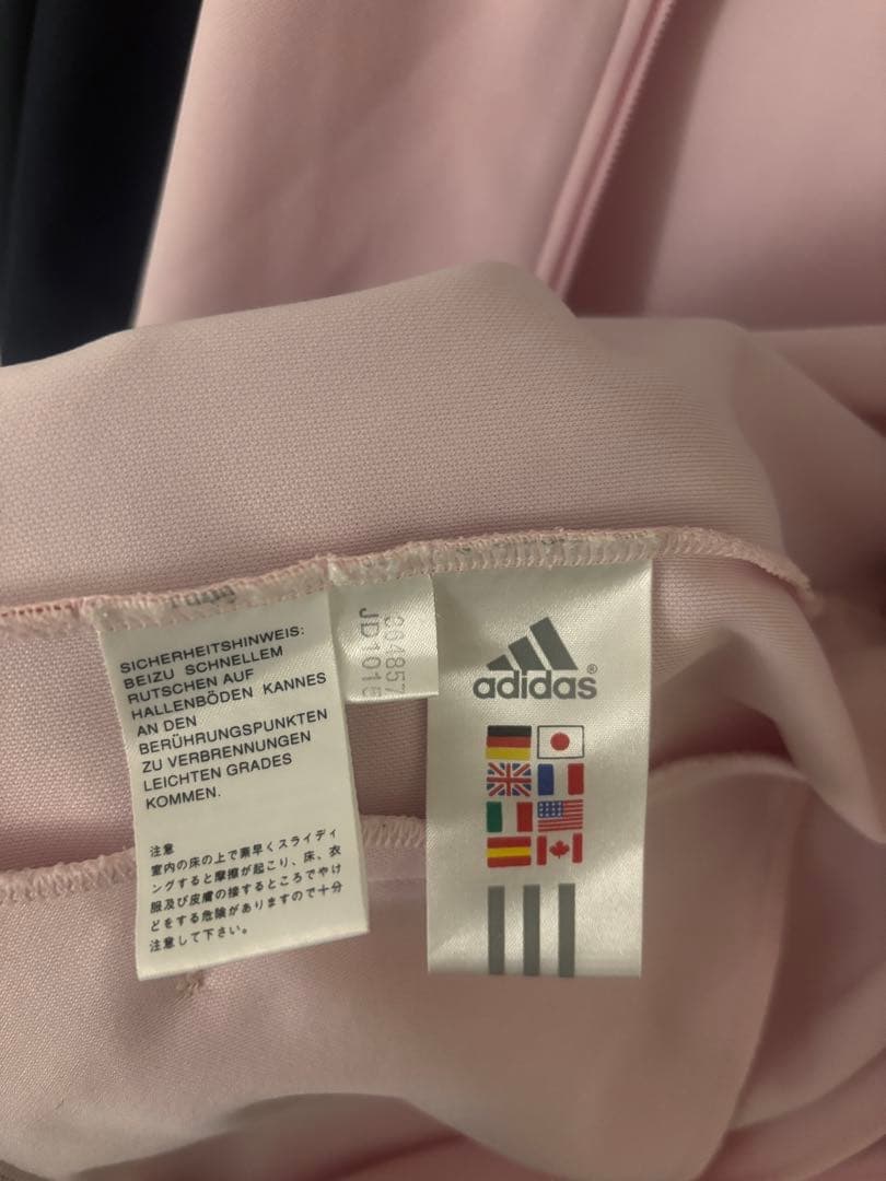 adidas トラックジャケット ピンク ネイビー