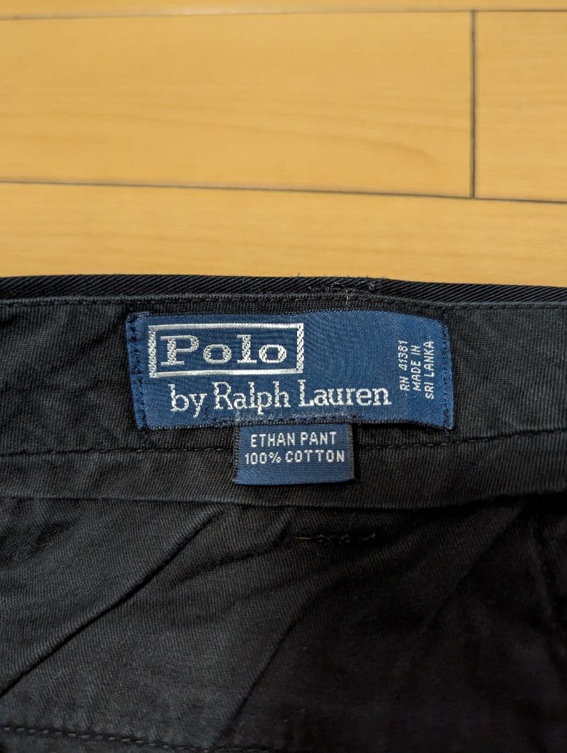 ポロバイラルフローレン　チノパン　ポロチノ　ブラック　ETHAN PANT