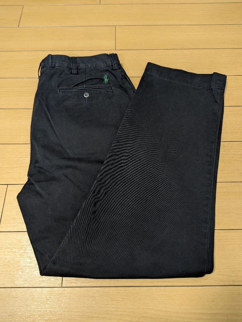 ポロバイラルフローレン　チノパン　ポロチノ　ブラック　ETHAN PANT
